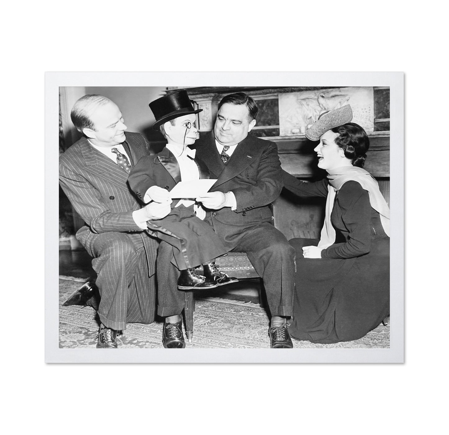 Fiorello Laguardia, Edgar Bergen & Charlie Mccarthy 1939