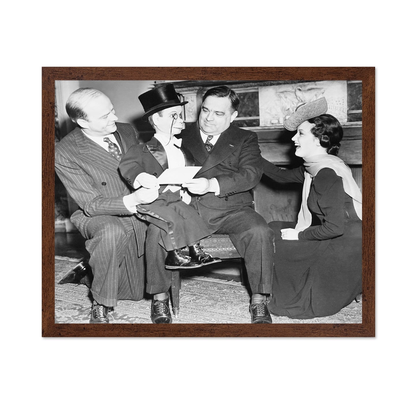 Fiorello Laguardia, Edgar Bergen & Charlie Mccarthy 1939