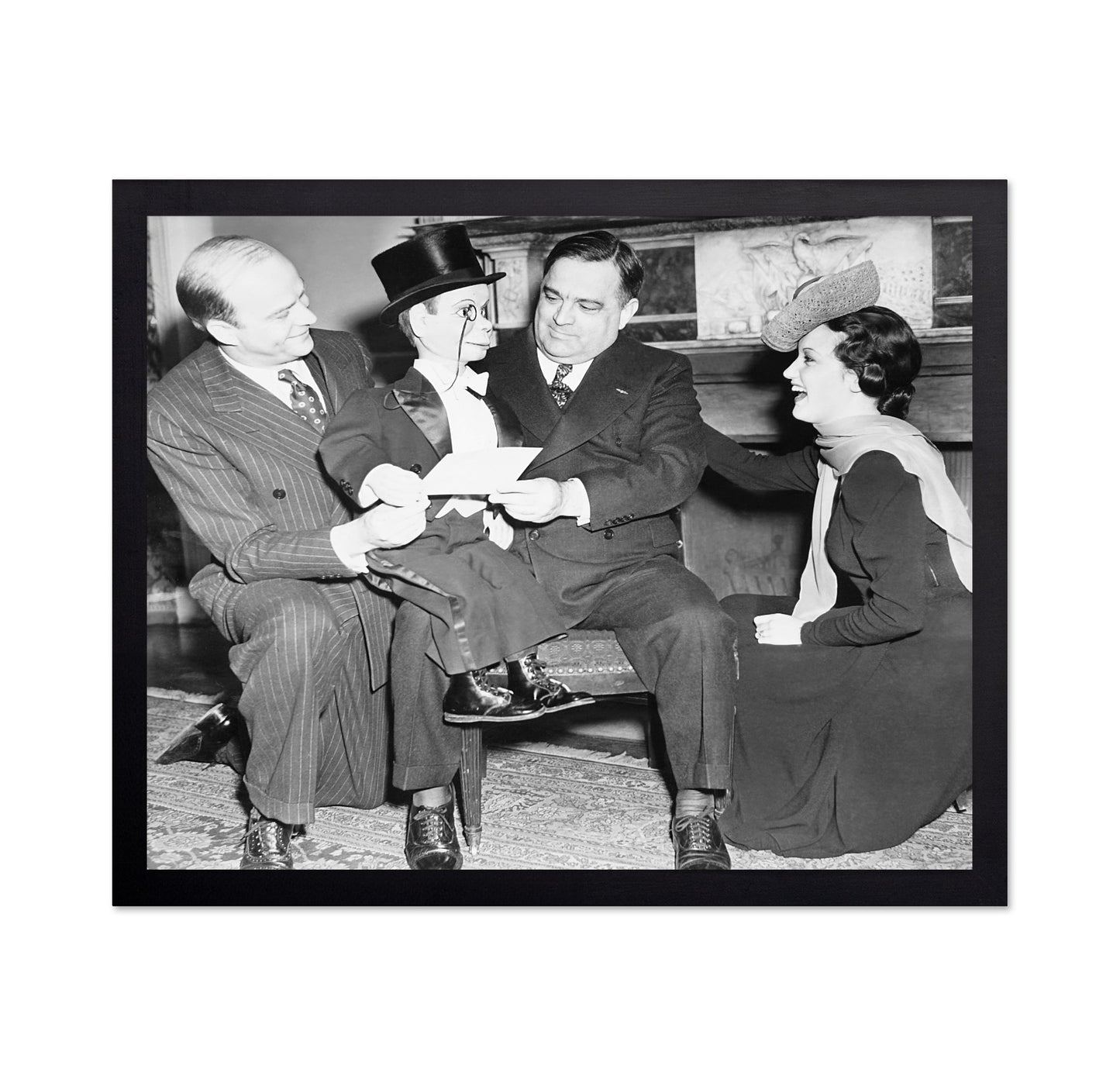 Fiorello Laguardia, Edgar Bergen & Charlie Mccarthy 1939