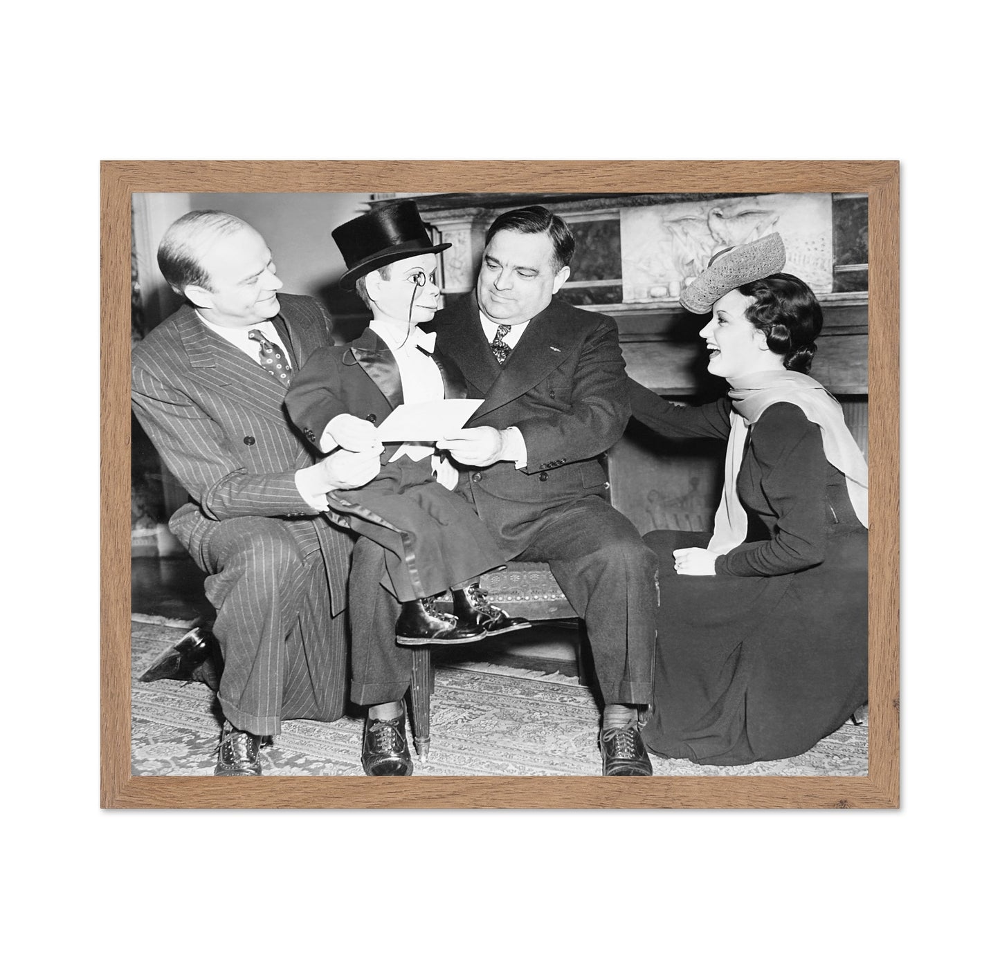 Fiorello Laguardia, Edgar Bergen & Charlie Mccarthy 1939