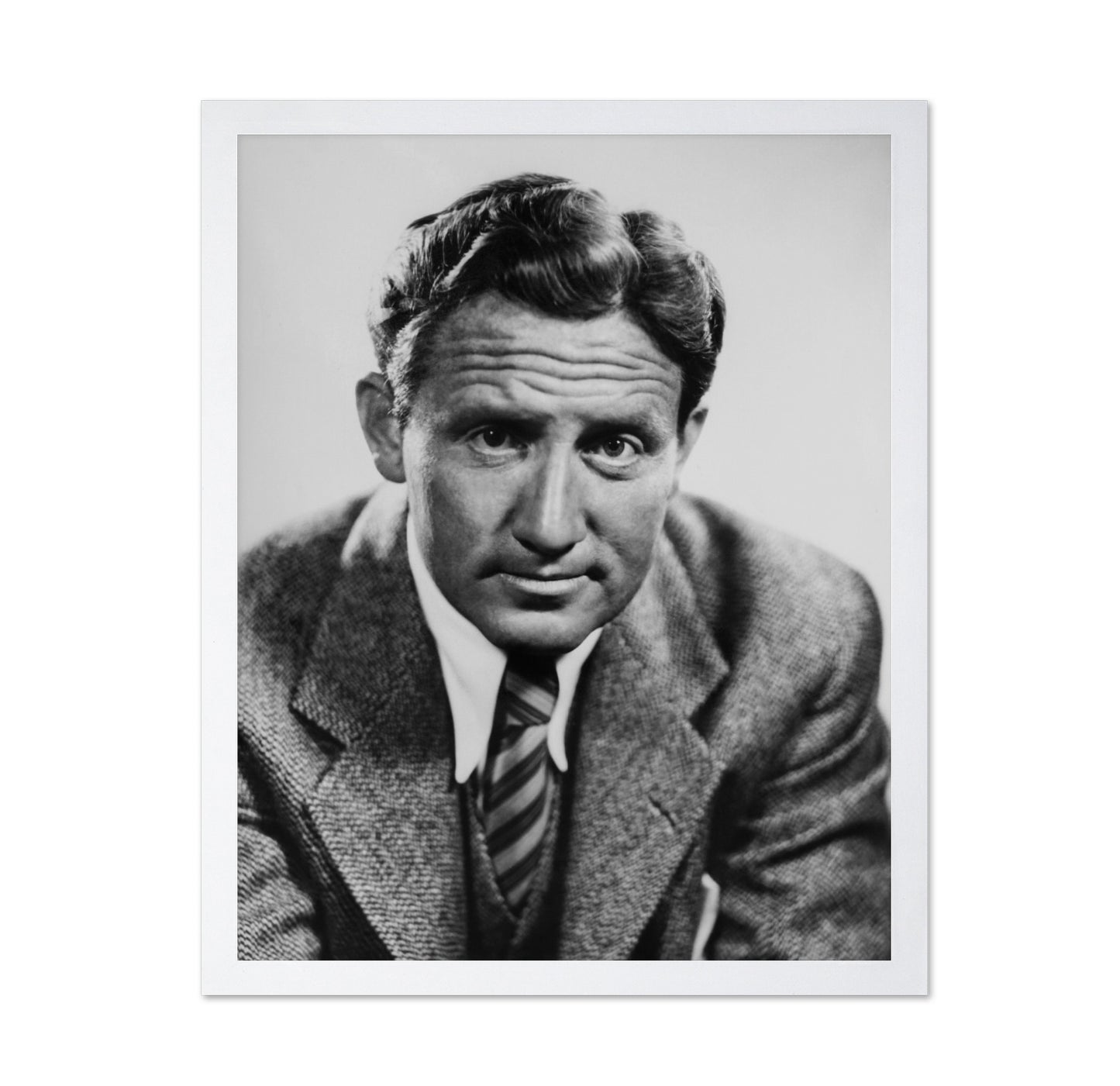 Spencer Tracy Black and White Portrait 1930s