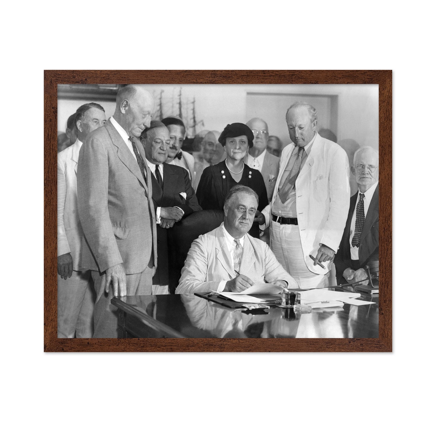 Social Security Act Signing 1935 Franklin Roosevelt