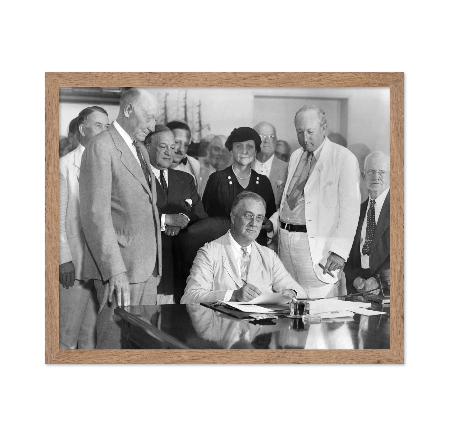 Social Security Act Signing 1935 Franklin Roosevelt