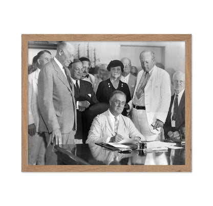 Social Security Act Signing 1935 Franklin Roosevelt
