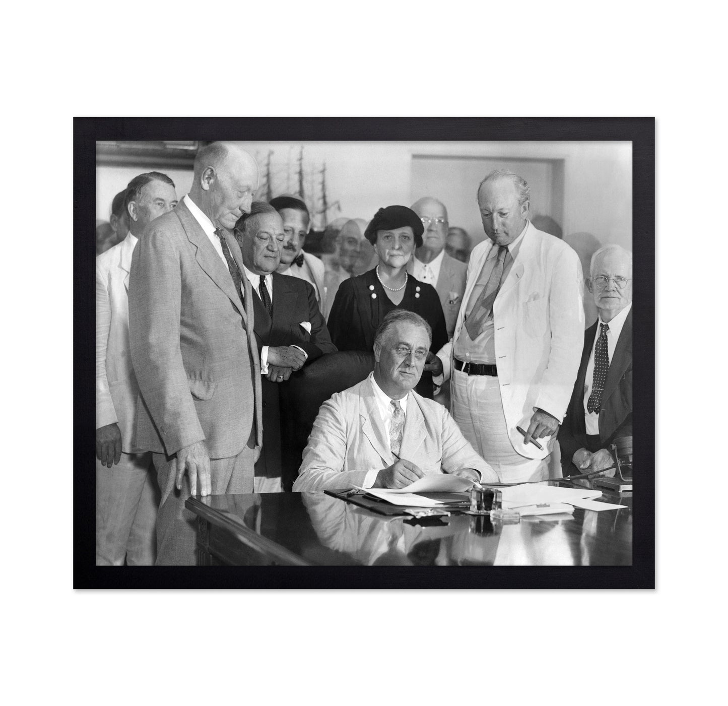 Social Security Act Signing 1935 Franklin Roosevelt