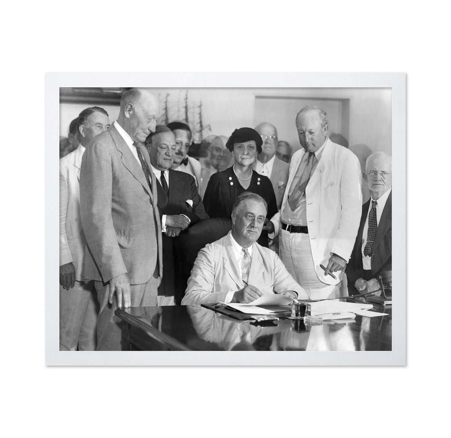 Social Security Act Signing 1935 Franklin Roosevelt