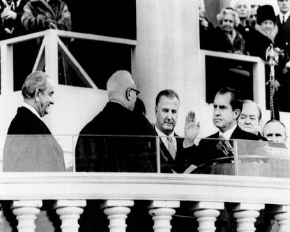 Richard M Nixon Inauguration 1969 Lyndon Johnson