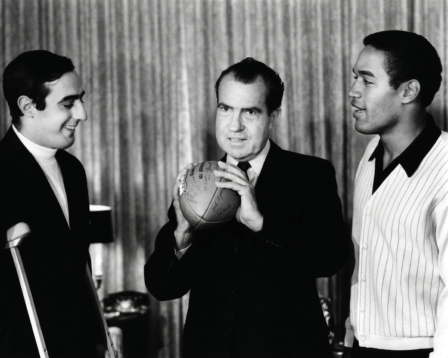 Richard M Nixon, Terry Hanratty & O J Simpson 1968