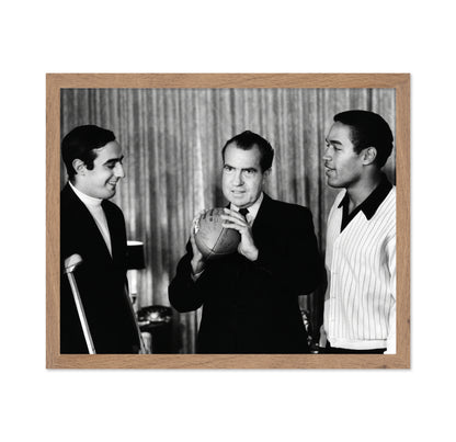 Richard M Nixon, Terry Hanratty & O J Simpson 1968