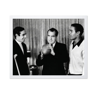 Richard M Nixon, Terry Hanratty & O J Simpson 1968