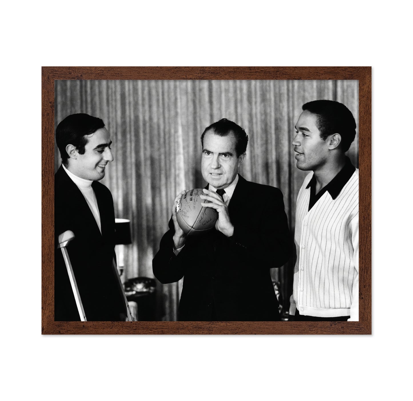 Richard M Nixon, Terry Hanratty & O J Simpson 1968