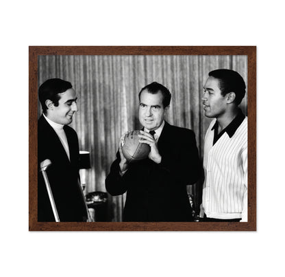 Richard M Nixon, Terry Hanratty & O J Simpson 1968