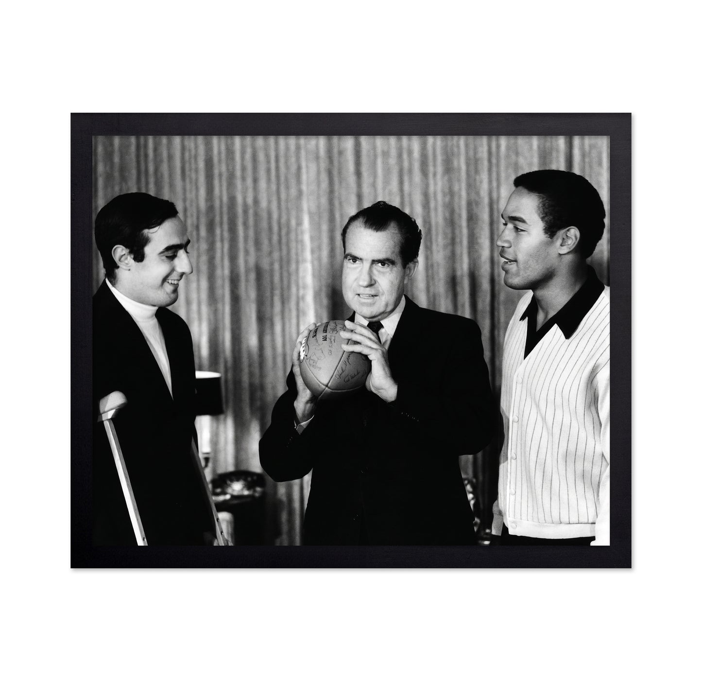Richard M Nixon, Terry Hanratty & O J Simpson 1968
