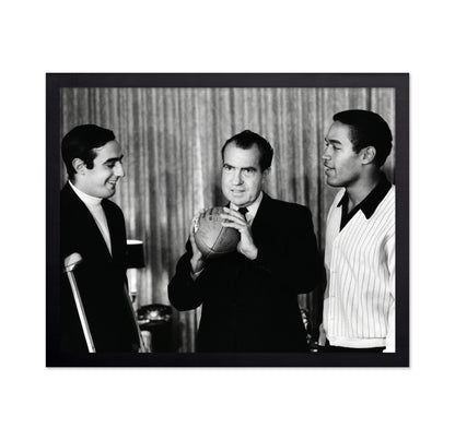 Richard M Nixon, Terry Hanratty & O J Simpson 1968