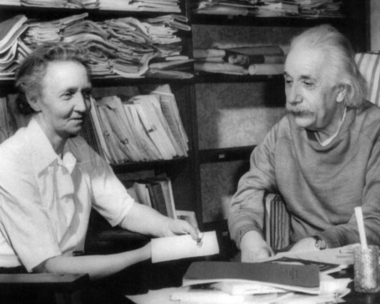 Irene Joliot Curie & Albert Einstein 1948
