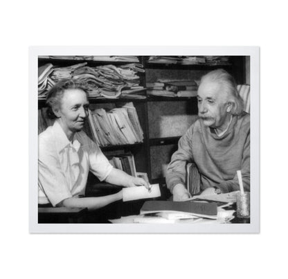 Irene Joliot Curie & Albert Einstein 1948