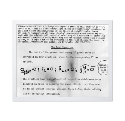 Einstein Four Equations 1947 Albert Einstein