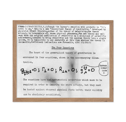 Einstein Four Equations 1947 Albert Einstein