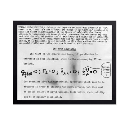 Einstein Four Equations 1947 Albert Einstein