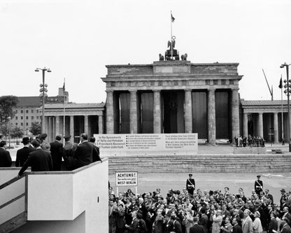 John F. Kennedy Berlin Wall Visit 1963