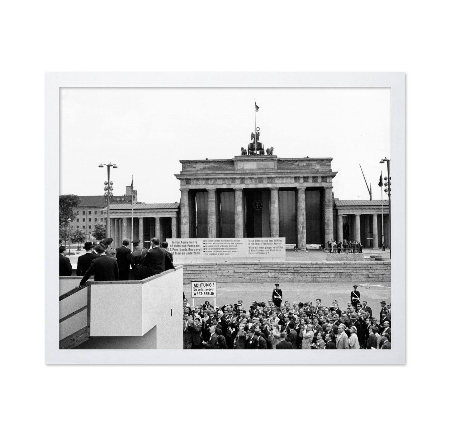 John F. Kennedy Berlin Wall Visit 1963