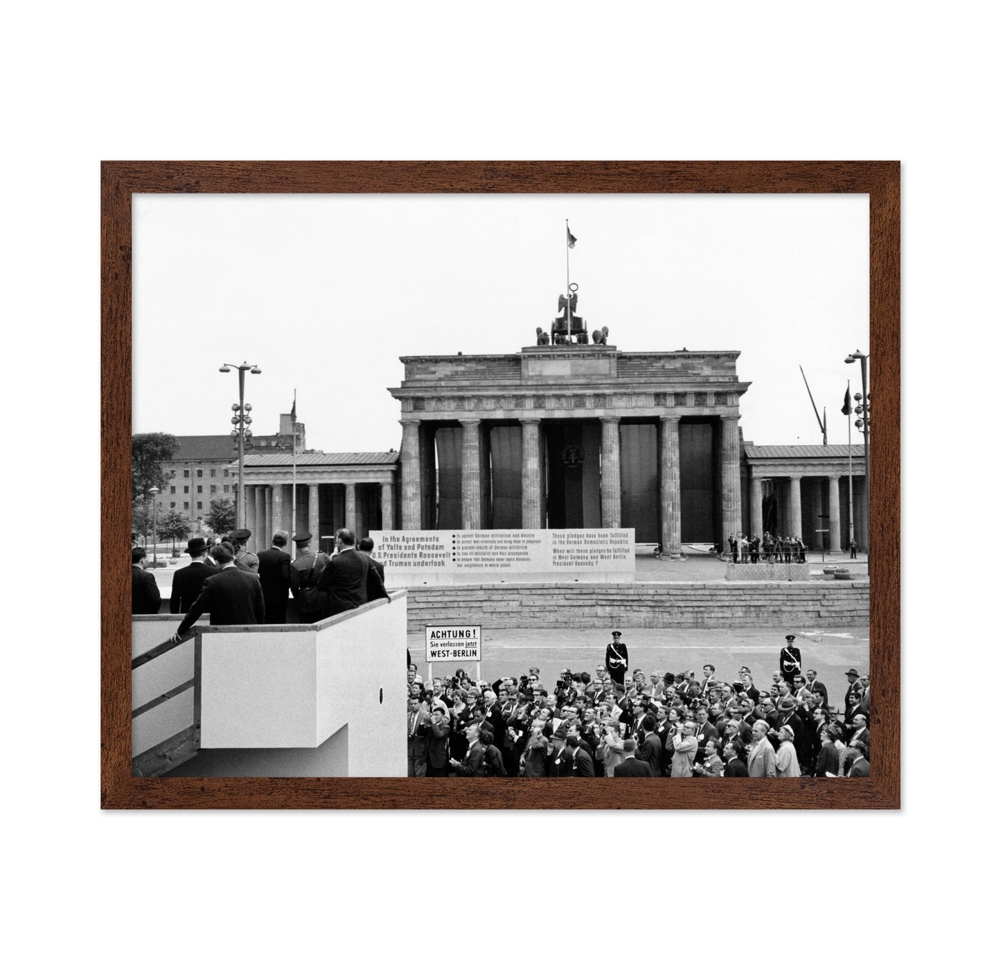 John F. Kennedy Berlin Wall Visit 1963