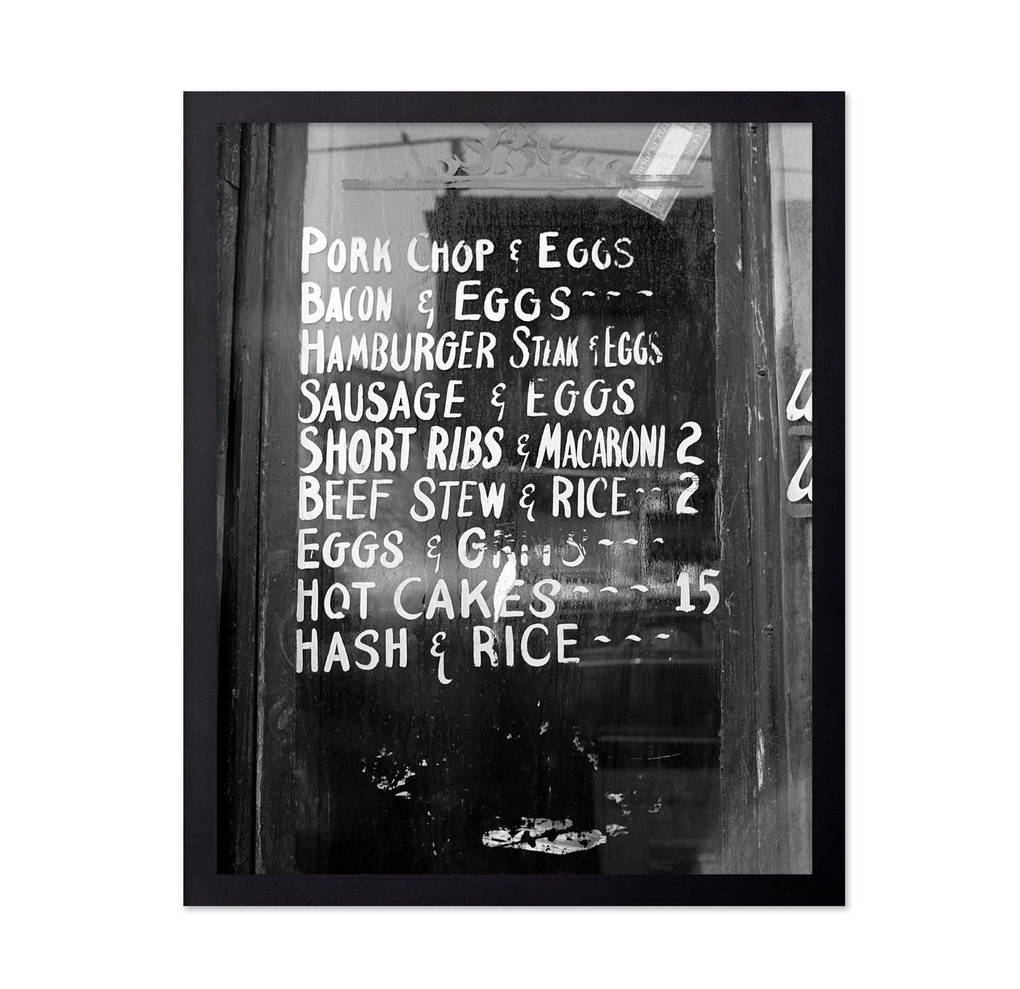 Soul Food Menu 1940