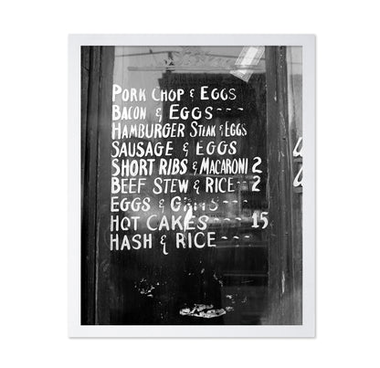 Soul Food Menu 1940