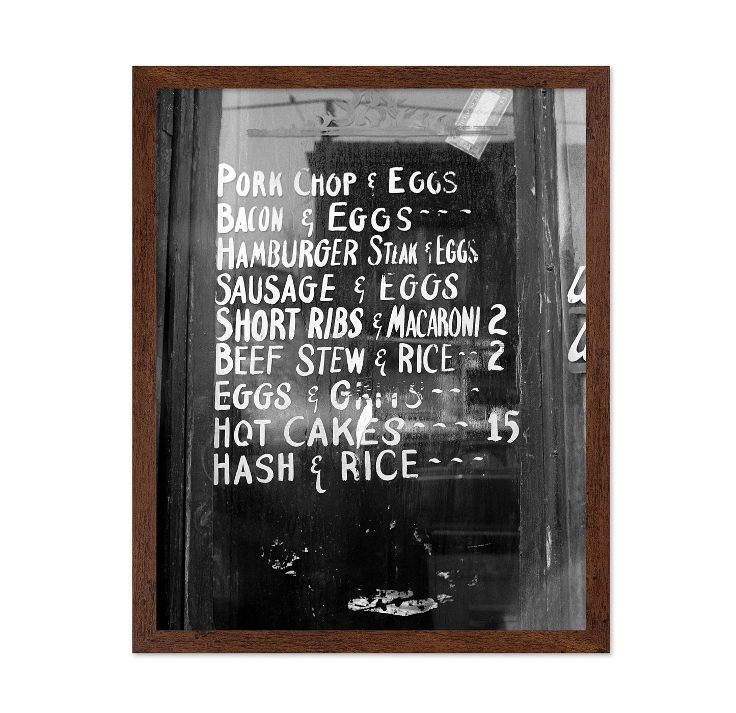 Soul Food Menu 1940