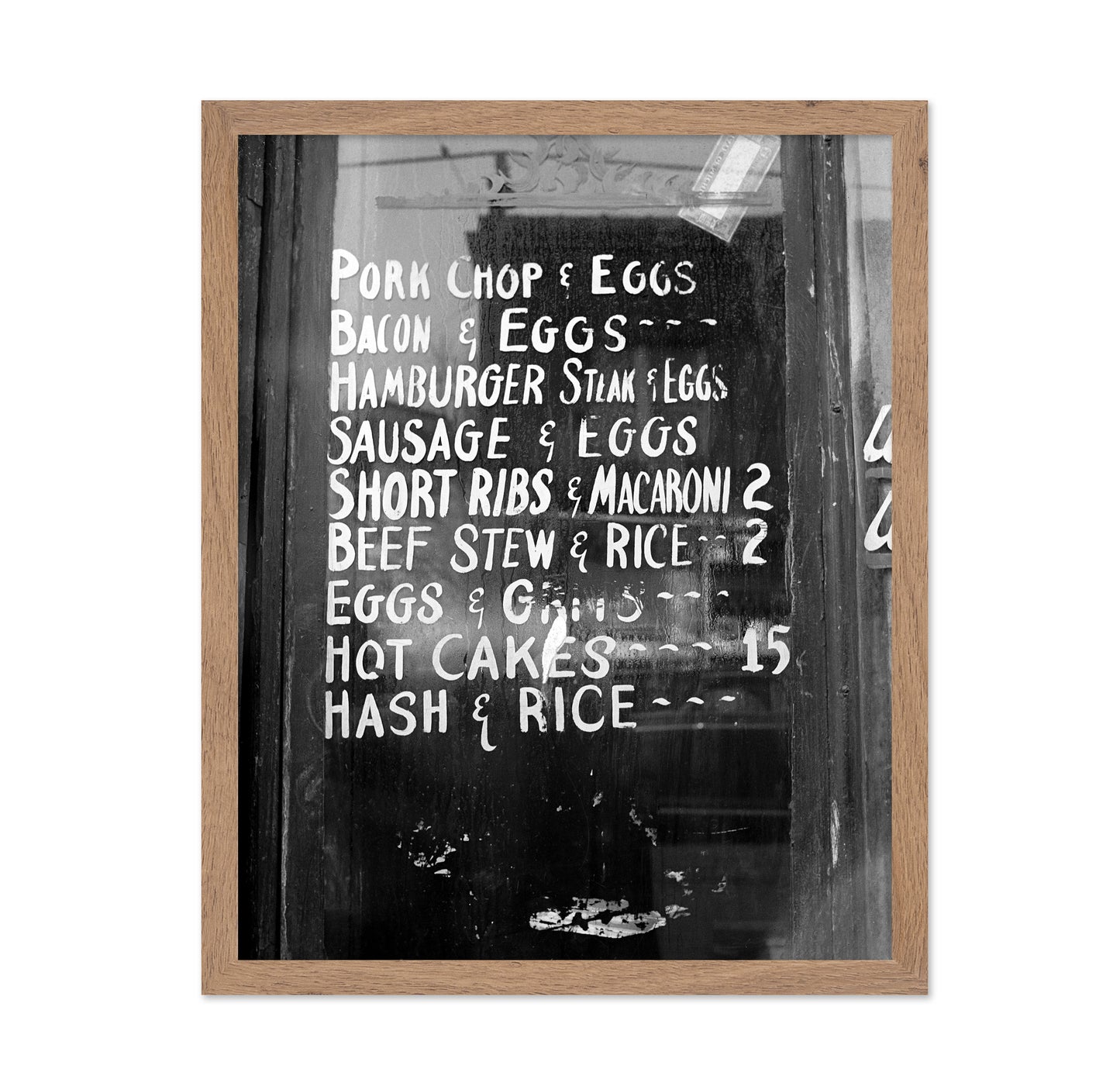 Soul Food Menu 1940