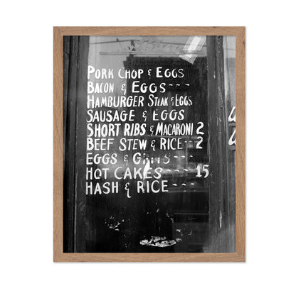 Soul Food Menu 1940
