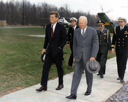 John Kennedy & Dwight Eisenhower 1961
