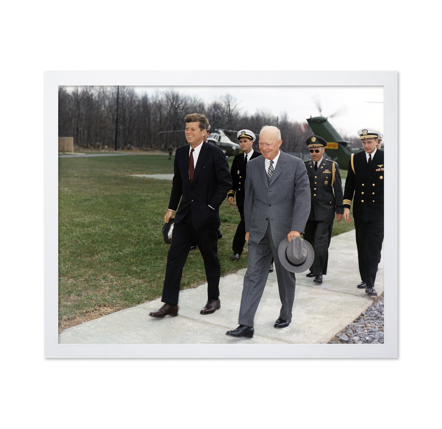 John Kennedy & Dwight Eisenhower 1961