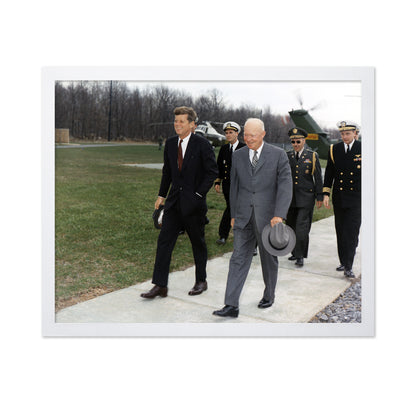 John Kennedy & Dwight Eisenhower 1961
