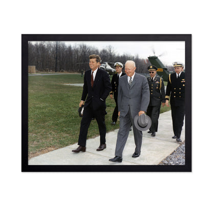 John Kennedy & Dwight Eisenhower 1961