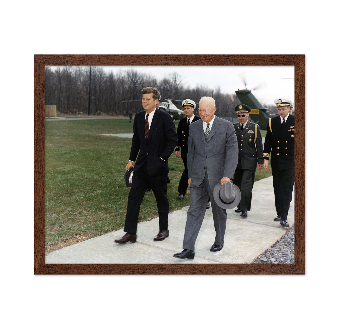 John Kennedy & Dwight Eisenhower 1961