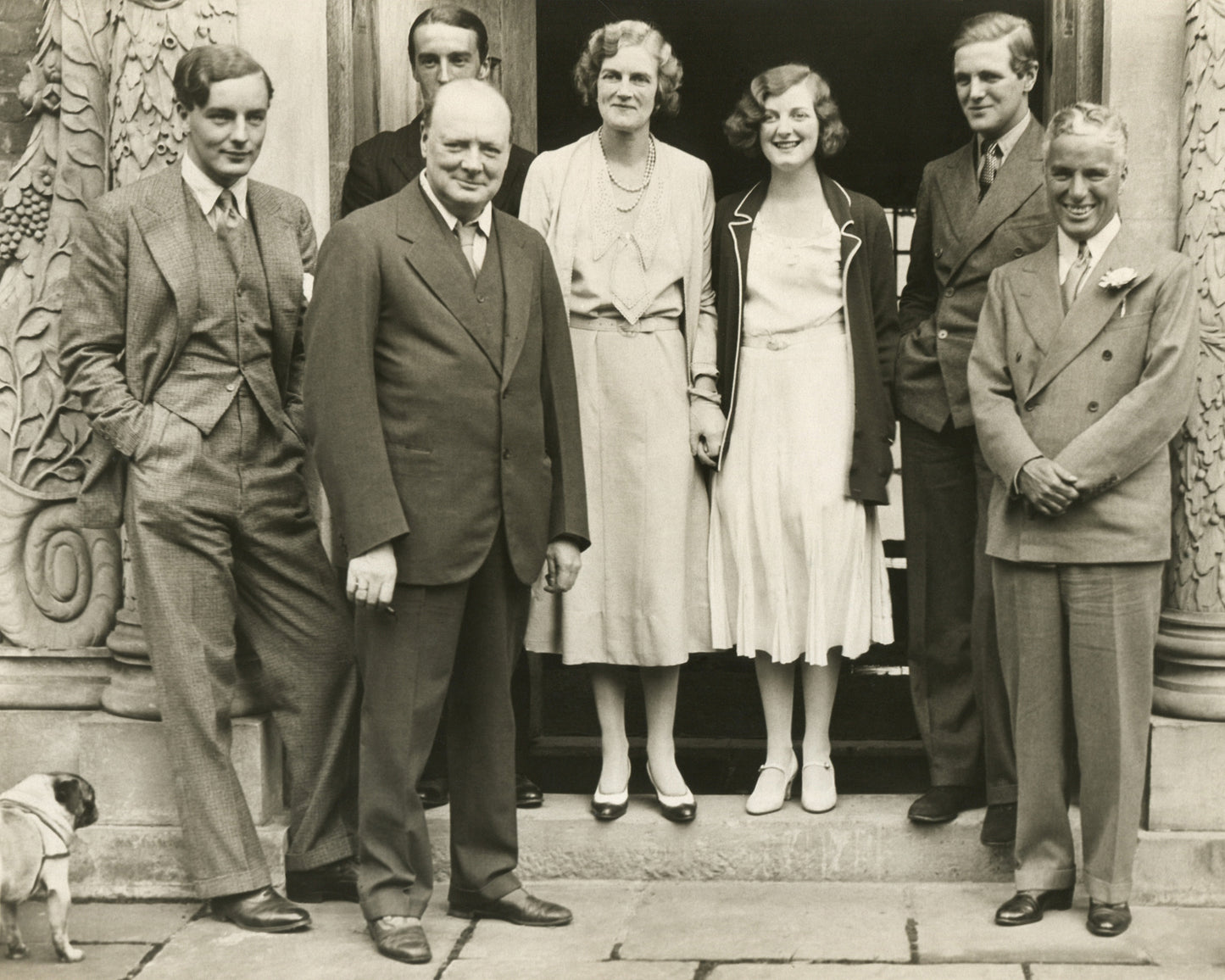 Winston Churchill & Charlie Chaplin 1932