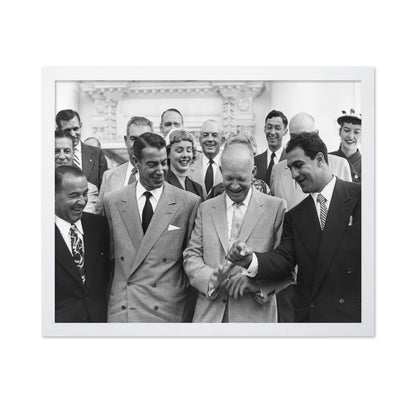 Dwight Eisenhower, Joe Dimaggio & Rocky Marciano 1953
