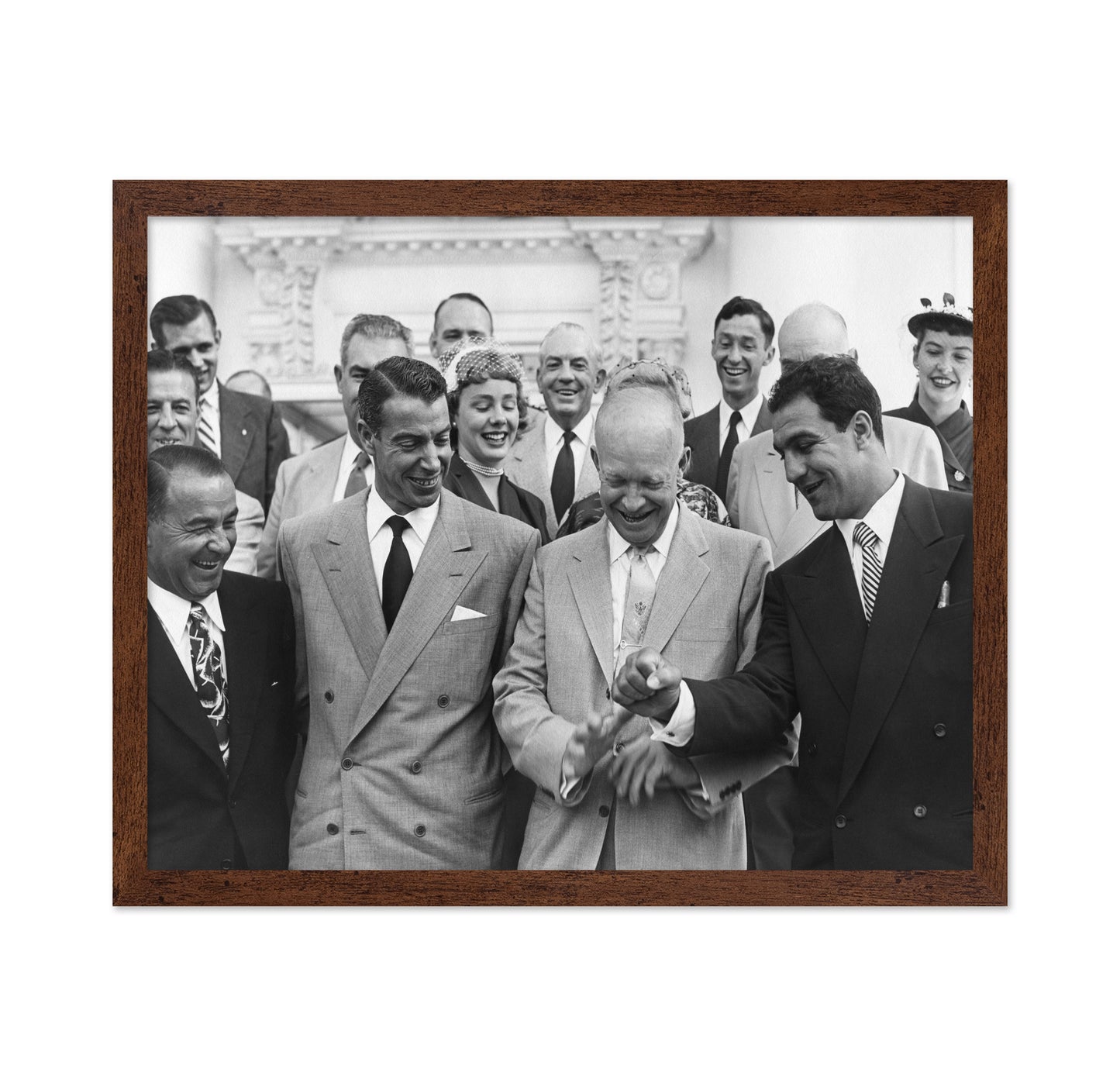 Dwight Eisenhower, Joe Dimaggio & Rocky Marciano 1953