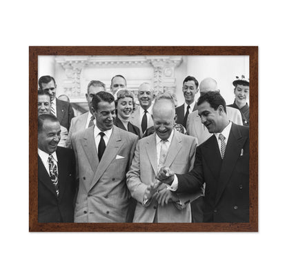 Dwight Eisenhower, Joe Dimaggio & Rocky Marciano 1953