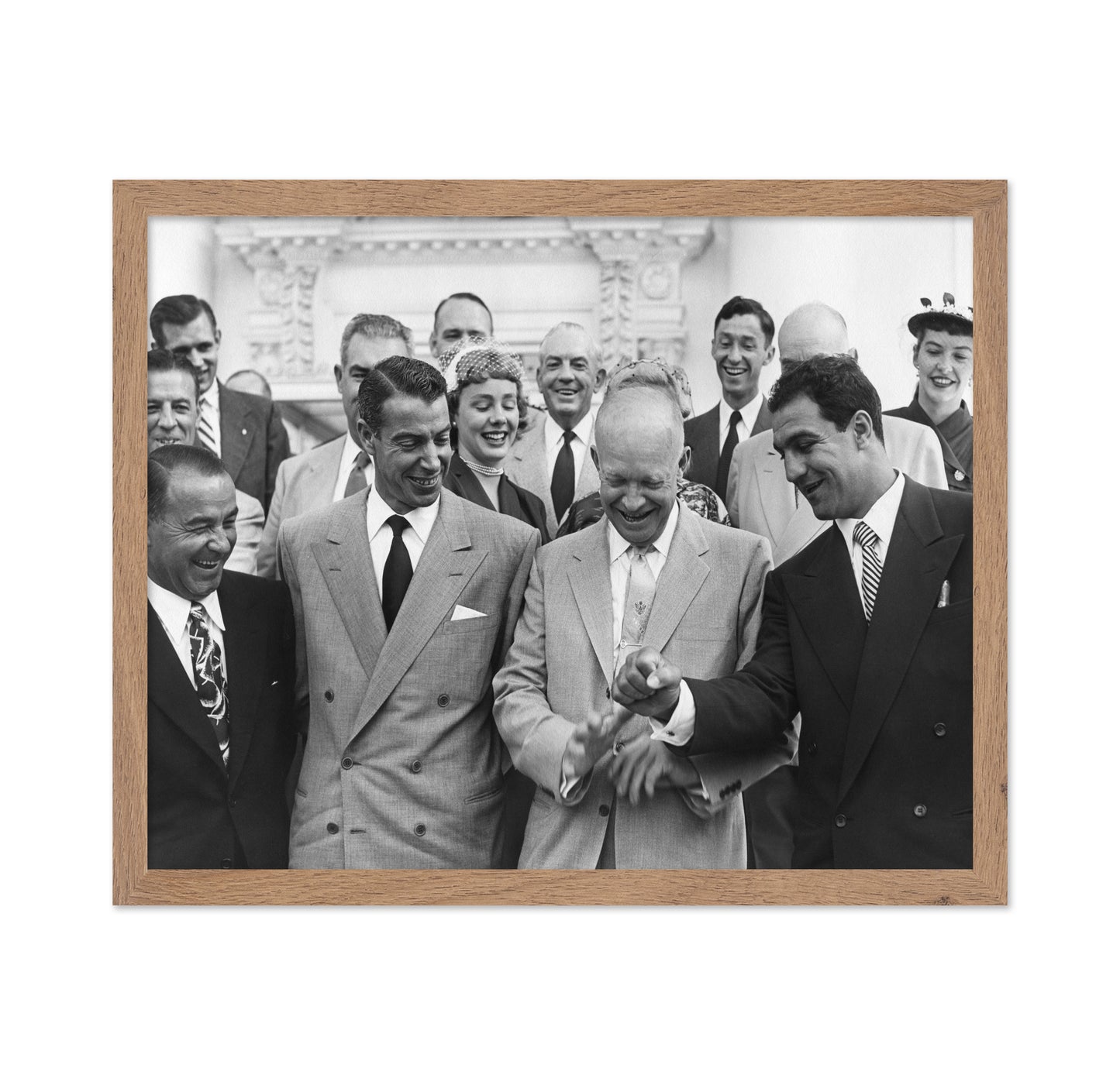 Dwight Eisenhower, Joe Dimaggio & Rocky Marciano 1953