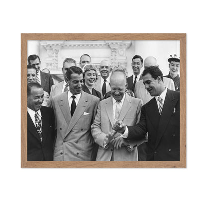 Dwight Eisenhower, Joe Dimaggio & Rocky Marciano 1953