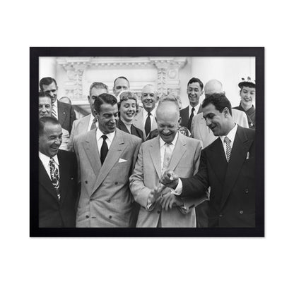 Dwight Eisenhower, Joe Dimaggio & Rocky Marciano 1953