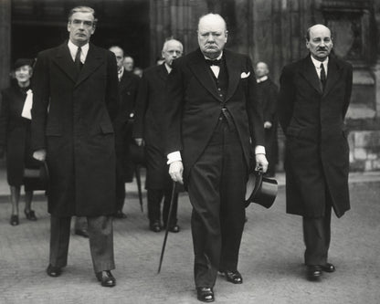 Winston Churchill, Anthony Eden & Clement Attlee 1945