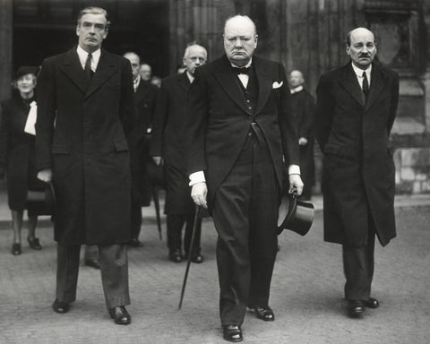 Winston Churchill, Anthony Eden & Clement Attlee 1945