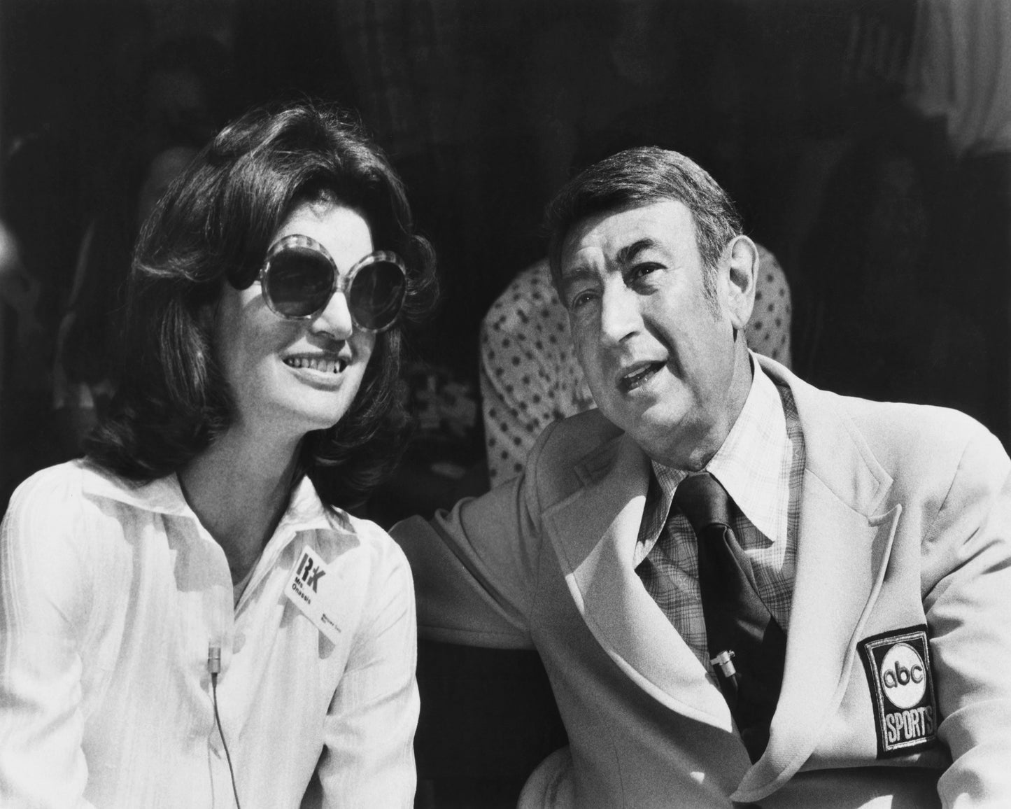 Jacqueline Kennedy Onassis & Howard Cosell 1976