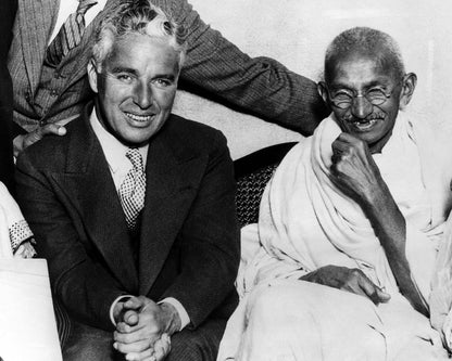 Charlie Chaplin & Mahatma Gandhi 1931