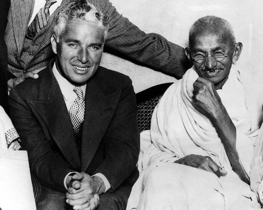Charlie Chaplin & Mahatma Gandhi 1931