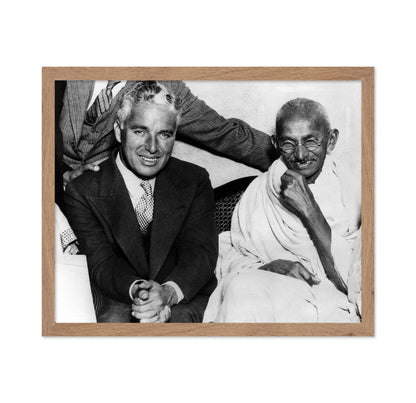 Charlie Chaplin & Mahatma Gandhi 1931
