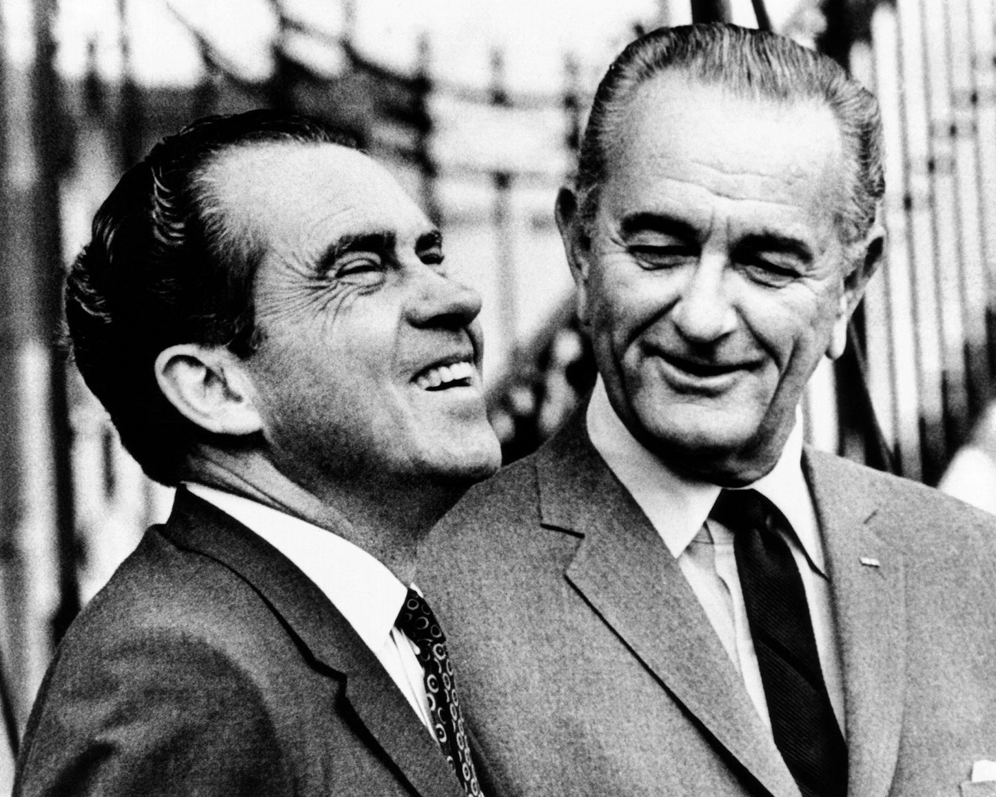 Lyndon Johnson & Richard Nixon 1968